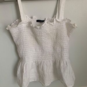 American eagle - white tank top - size S